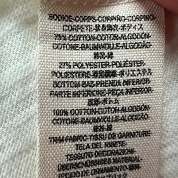 Free People Top Womens Medium White Lace Babydoll Boho Beach Whimsy Cottage - Picture 8 of 13